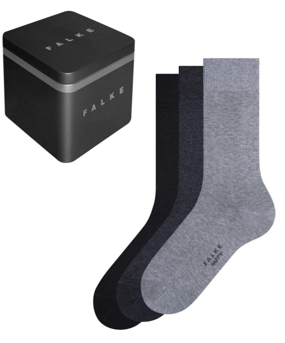 FALKE Happy Box 3-Pack Herren Socken